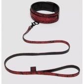 Стильный ошейник с поводком Reversible Faux Leather Collar and Lead - Fifty Shades of Grey - купить с доставкой в Муроме