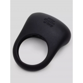 Черное эрекционное виброкольцо Sensation Rechargeable Vibrating Love Ring - Fifty Shades of Grey - в Муроме купить с доставкой