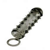 Дымчатая стимулирующая насадка с закрытой головкой SAMURAI PENIS SLEEVE BLACK - 14,5 см. - NMC - в Муроме купить с доставкой