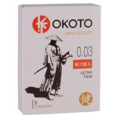 Ультратонкие презервативы OKOTO Ultra Thin - 3 шт. - Sitabella - купить с доставкой в Муроме