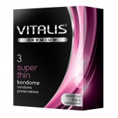 Ультратонкие презервативы VITALIS PREMIUM super thin - 3 шт. - Vitalis - купить с доставкой в Муроме