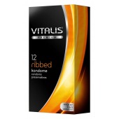 Ребристые презервативы VITALIS PREMIUM ribbed - 12 шт. - Vitalis - купить с доставкой в Муроме