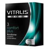 Контурные презервативы VITALIS PREMIUM comfort plus - 3 шт. - Vitalis - купить с доставкой в Муроме