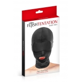 Сплошная маска на голову с прорезью для рта - Fetish Tentation - купить с доставкой в Муроме