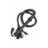 Длинный кожаный кнут с хлопушками на конце - ToyFa - купить с доставкой в Муроме