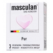 Супертонкие презервативы Masculan Pur - 3 шт. - Masculan - купить с доставкой в Муроме