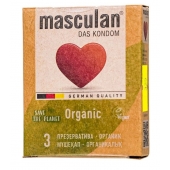 Экологически чистые презервативы Masculan Organic - 3 шт. - Masculan - купить с доставкой в Муроме