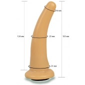 Телесная гладкая насадка Harness - 13,3 см. - LOVETOY (А-Полимер) - купить с доставкой в Муроме
