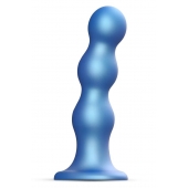 Голубая насадка Strap-On-Me Dildo Plug Balls size L - Strap-on-me - купить с доставкой в Муроме
