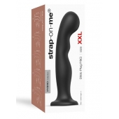 Черная насадка Strap-On-Me Dildo Plug P G size XXL - Strap-on-me - купить с доставкой в Муроме