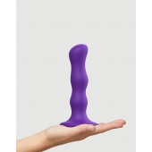 Фиолетовая насадка Strap-On-Me Dildo Geisha Balls size M - Strap-on-me - купить с доставкой в Муроме