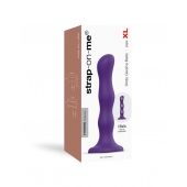 Фиолетовая насадка Strap-On-Me Dildo Geisha Balls size XL - Strap-on-me - купить с доставкой в Муроме