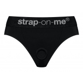 Черные трусики для насадок Heroine Lingerie Harness - size L - Strap-on-me - купить с доставкой в Муроме