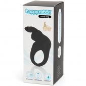 Черное эрекционное виброкольцо Happy Rabbit Rechargeable Rabbit Cock Ring - Happy Rabbit - в Муроме купить с доставкой