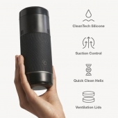Черный мастурбатор с контролем всасывания Arcwave Pow Stroker - Arcwave - в Муроме купить с доставкой