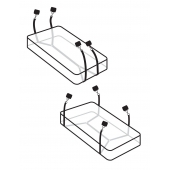 Фиксаторы для кровати WRAPAROUND MATTRESS RESTRAIN - Pipedream - купить с доставкой в Муроме