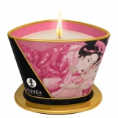 Массажная свеча Rose Petals с ароматом розы - 170 мл. - Shunga - купить с доставкой в Муроме