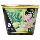 Массажная свеча Exotic Green Tea с ароматом зелёного чая - 170 мл. - Shunga - купить с доставкой в Муроме