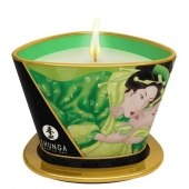 Массажная свеча Exotic Green Tea с ароматом зелёного чая - 170 мл. - Shunga - купить с доставкой в Муроме