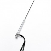 Черный кожаный стек с гладкой ручкой - 55 см. - Crazy Handmade - купить с доставкой в Муроме