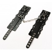 Узорчатые кожаные оковы с регулируемыми ремешками - Crazy Handmade - купить с доставкой в Муроме