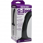 Черная изогнутая насадка Vac-U-Lock G-Spot - 16,5 см. - Doc Johnson - купить с доставкой в Муроме