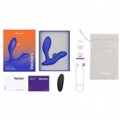 Синий анальный вибратор We-Vibe Vector+ - We-vibe - в Муроме купить с доставкой