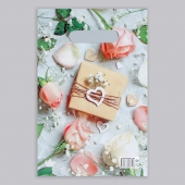 Полиэтиленовый пакет  Подарочек  с вырубной усиленной ручкой - 20 х 30 см. - Сима-Ленд - купить с доставкой в Муроме