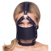 Черный намордник с кляпом-шаром Head Harness With A Gag - Orion - купить с доставкой в Муроме