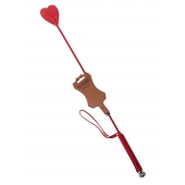 Стек с красным наконечником-сердечком - 70 см. - Sitabella - купить с доставкой в Муроме