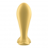Золотистый анальный вибростимулятор Intensity Plug - Satisfyer - в Муроме купить с доставкой