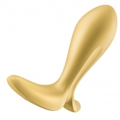 Золотистый анальный вибростимулятор Intensity Plug - Satisfyer - в Муроме купить с доставкой