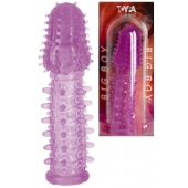Фиолетовая насадка, удлиняющая половой член - 13,5 см. - Toyfa Basic - в Муроме купить с доставкой