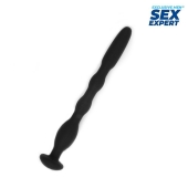 Черный силиконовый уретральный стимулятор - 10 см. - Sex Expert - купить с доставкой в Муроме