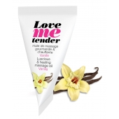 Съедобное согревающее массажное масло Love Me Tender Vanilla с ароматом ванили - 10 мл. - Love to Love - купить с доставкой в Муроме