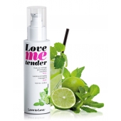 Съедобное согревающее массажное масло Love Me Tender Mojito с ароматом мохито - 100 мл. - Love to Love - купить с доставкой в Муроме
