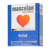 Презервативы с пупырышками Masculan Dotted - 3 шт. - Masculan - купить с доставкой в Муроме