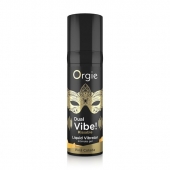 Съедобный гель Dual Vibe Pina Colada с эффектом вибрации и вкусом коктейля пина колада - 15 мл. - ORGIE - купить с доставкой в Муроме