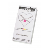 Ультрапрочные презервативы Masculan Ultra Safe Black - 10 шт. - Masculan - купить с доставкой в Муроме