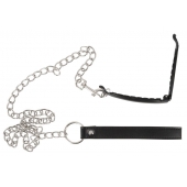 Зажим для половых губ с поводком Pussy Clamp With A Leash - Orion - купить с доставкой в Муроме