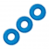 Комплект из трех голубых колец для эрекции 3-Pack Ultra-Stim Stretch Cock Rings - BlueLine - в Муроме купить с доставкой