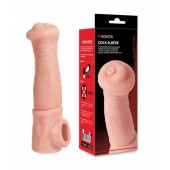Телесная фантазийная насадка на член Cock Sleeve Size L - KOKOS - в Муроме купить с доставкой