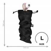 Черный мешочек для хранения игрушек Treasure Bag L - Satisfyer - купить с доставкой в Муроме