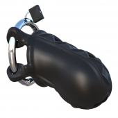Черный замок верности Extreme Silicone Cock Blocker - Pipedream - купить с доставкой в Муроме