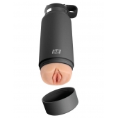 Серый мастурбатор в виде бутылки F*ck Flask - Pipedream - в Муроме купить с доставкой