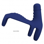 Синяя вибронасадка на пенис Vibrating Penis Sling - Baile - в Муроме купить с доставкой