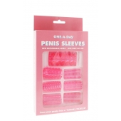 Набор из 7 розовых насадок на пенис ONE-A-DAY PENIS SLEEVES PINK - Seven Creations - в Муроме купить с доставкой