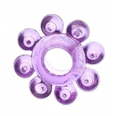 Мягкая фиолетовая гелевая насадка - Toyfa Basic - в Муроме купить с доставкой