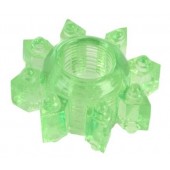 Зеленое эрекционное кольцо-звезда - Toyfa Basic - в Муроме купить с доставкой