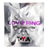 Прозрачное гелевое эрекционное кольцо с шипиками - Toyfa Basic - в Муроме купить с доставкой